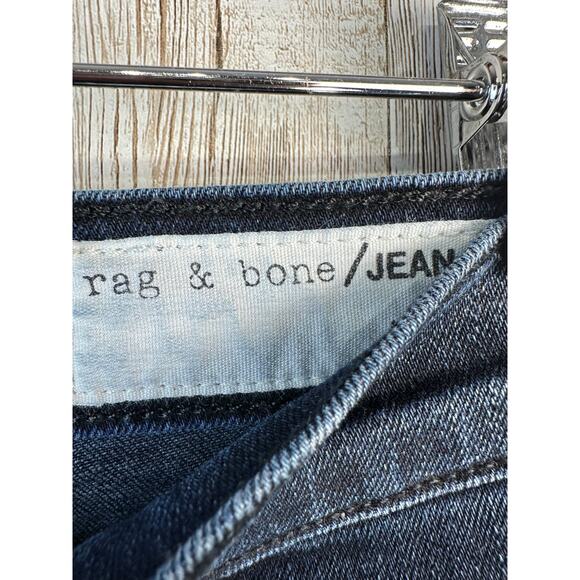 Rag &‎ Bone Skinny Jeans Womens 27 Blue Medium Wash Ankle Zip Slim Stretch Denim - Picture 7 of 11